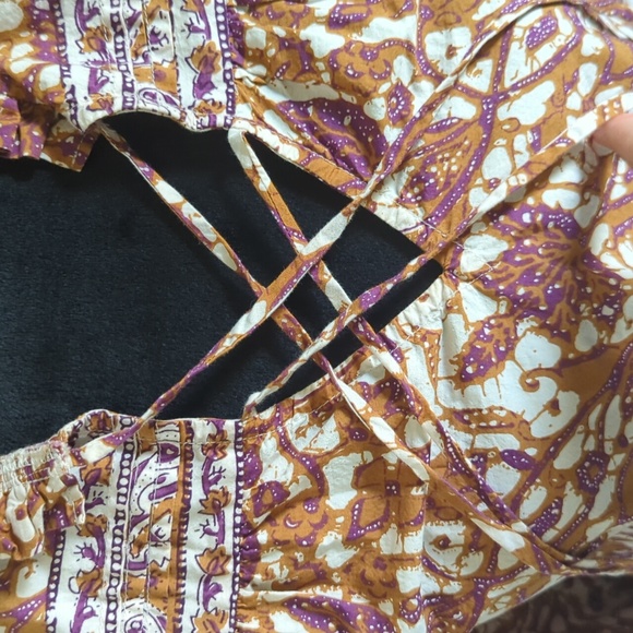 Anthropology Puff Sleeve Blouse Sz S - Picture 2 of 4